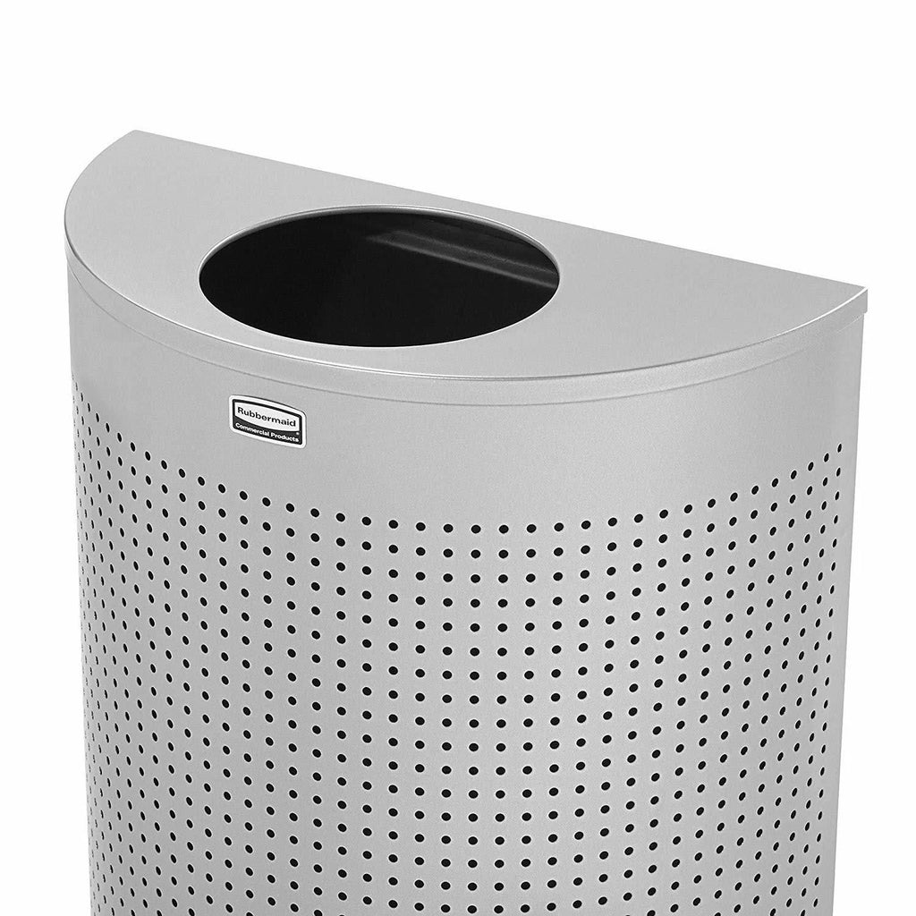 Metallic Half Round Waste Receptacle F321