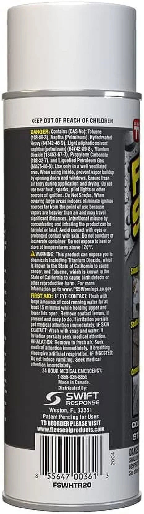 White Rubber Sealant Spray Coating, 14-oz (2 Pack) B61304