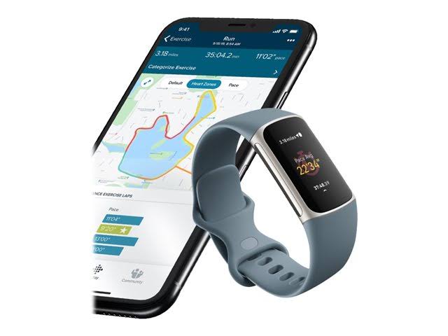 Charge 5 Steel Blue/Platinum K471622