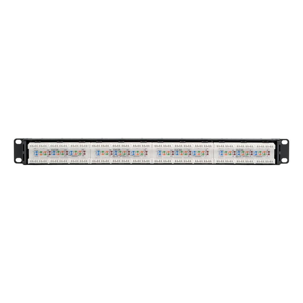 24-Port Cat6a Cat6 Cat5e Patch Panel J2953