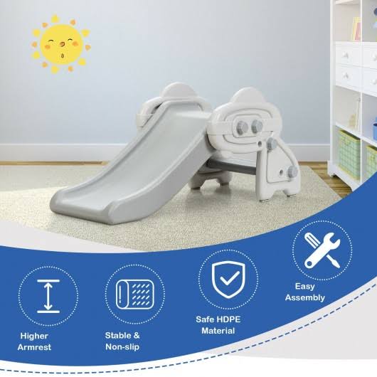 Freestanding Baby Mini Play Climber Slide Set with Anti-Slip Foot Pads H7743