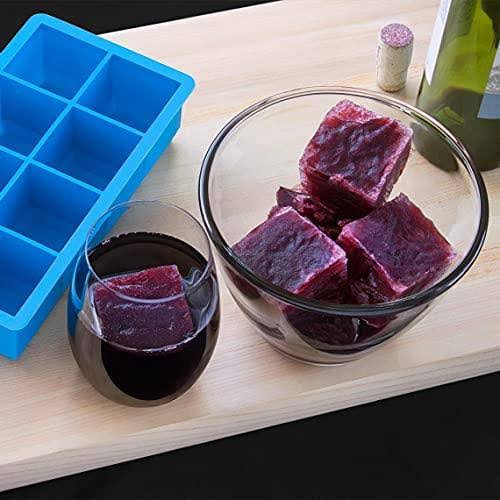 2 Silicone Ice Cube Tray + 2 Reusable Silicone Ice Cube Mold J118