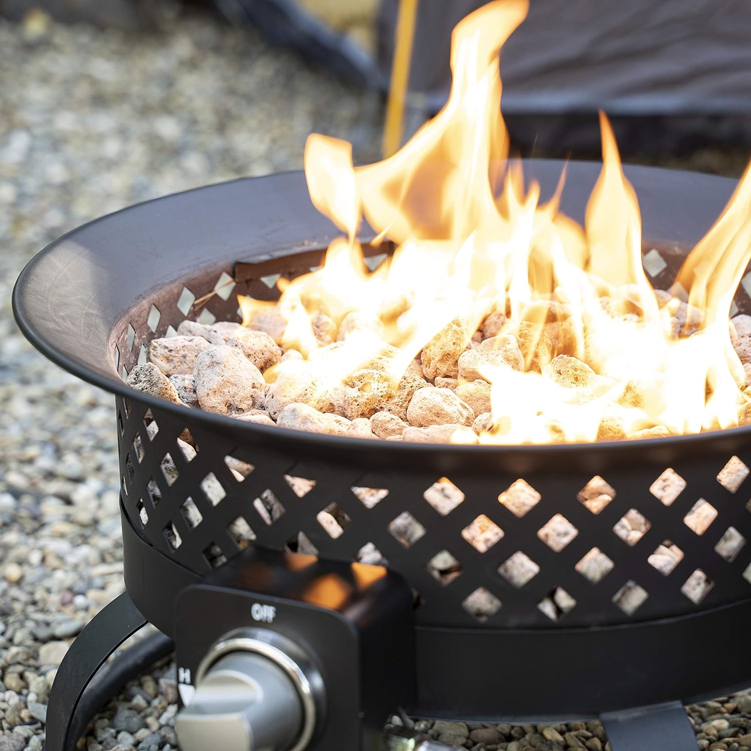 54,000 BTU Portable Steel Propane Gas Fire Pit F98232