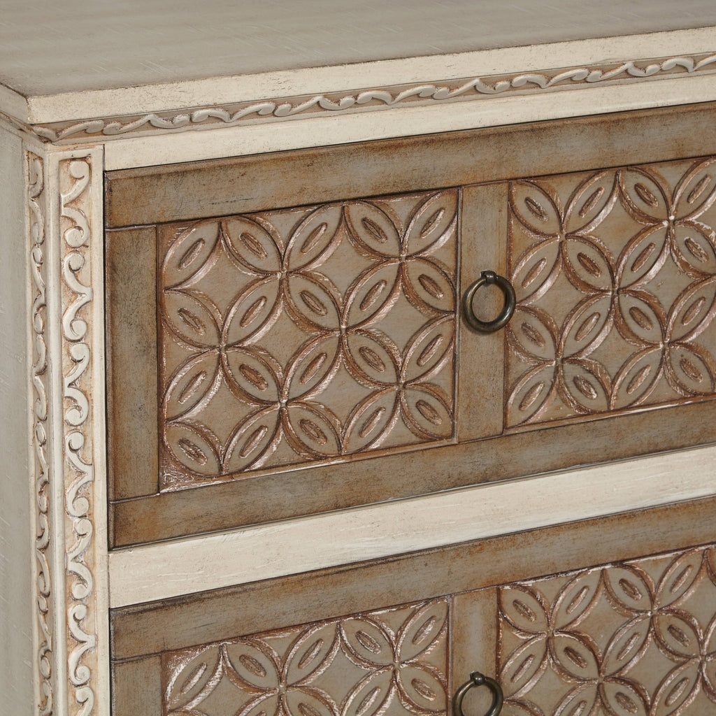 Carved Front Accent Chest I698489