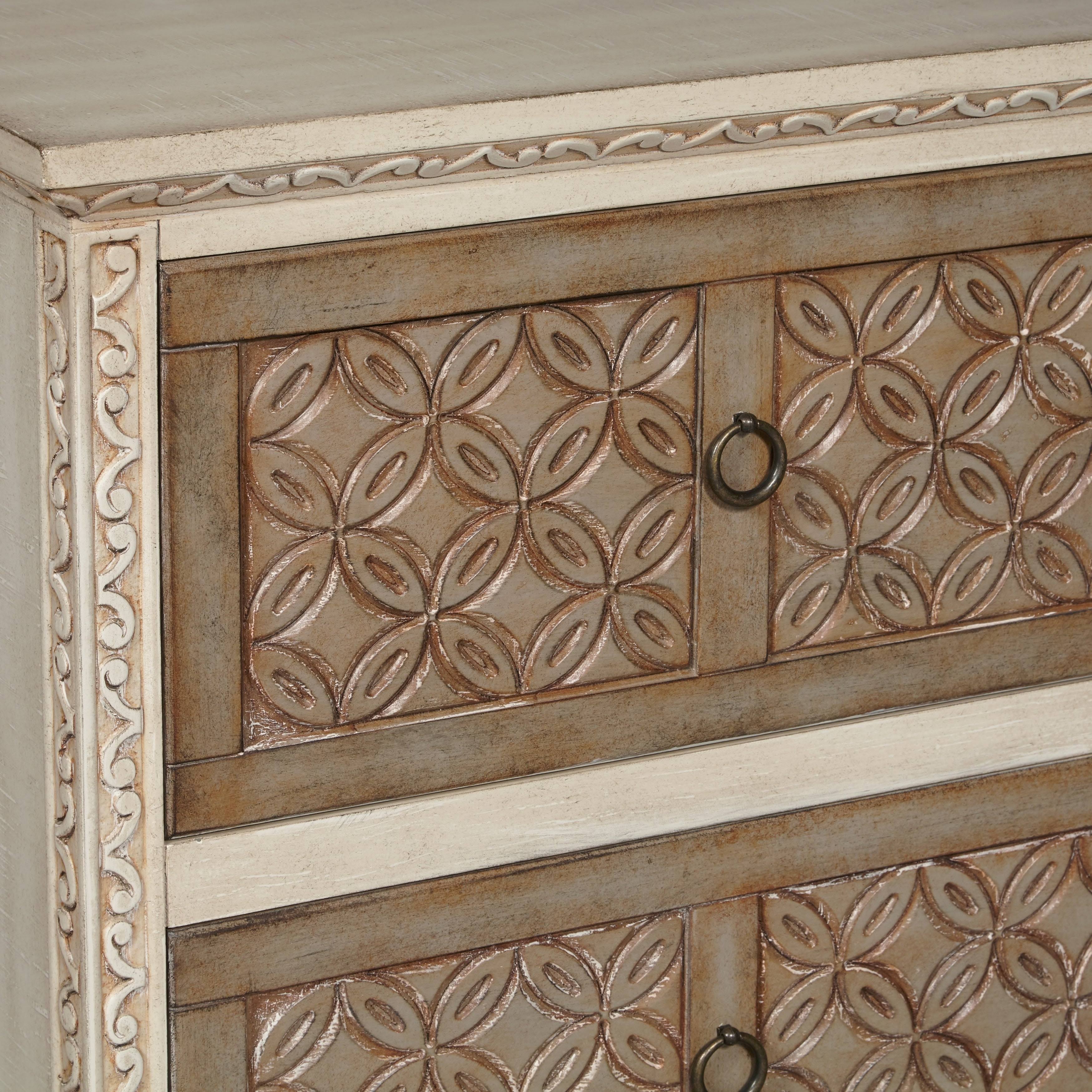 Carved Front Accent Chest I698489
