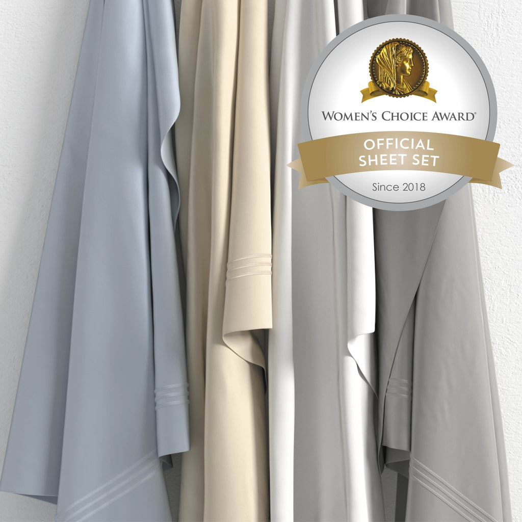 Queen Light Blue Supima Sheet Set A9323