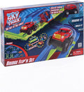 Glow in The Dark Race Car Track Playset, 45 Pcs with Lights L5782