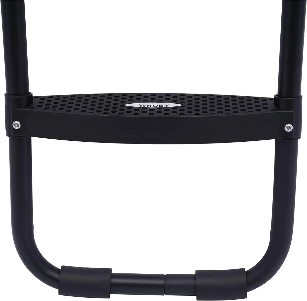Black Trampoline Ladder 3 Wide with Anti-Slip Steps Steel 14X42in U814921