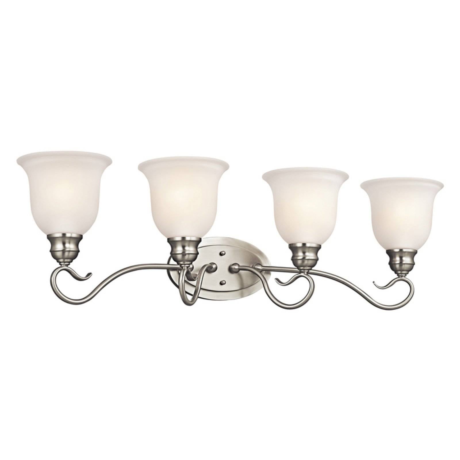 4 Light LED Brushed Nickel Bath Light A17488