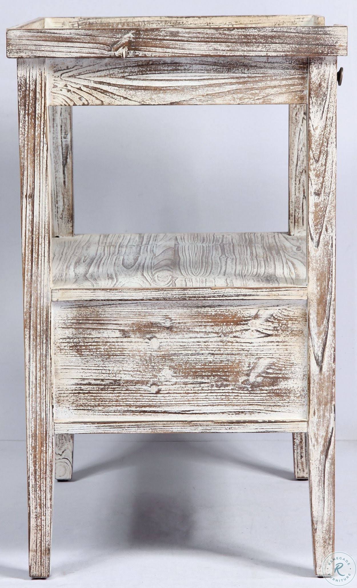 Weathered Rectangle Accent Table W155