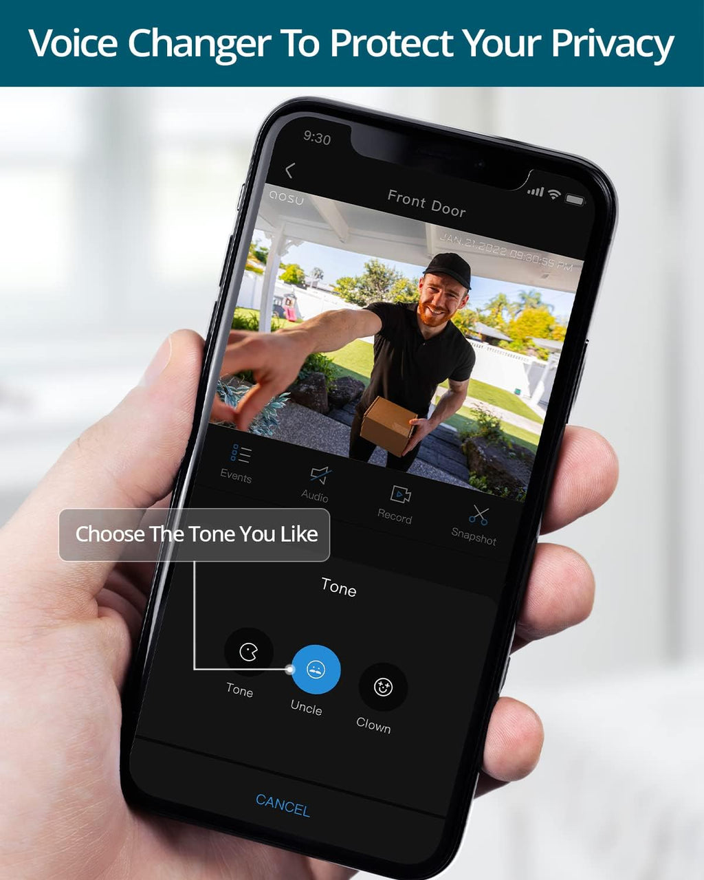 Wireless 2K Battery-Powered Video Doorbell W7985