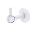 Matte White Robe Hook with Twisted Accents Q810