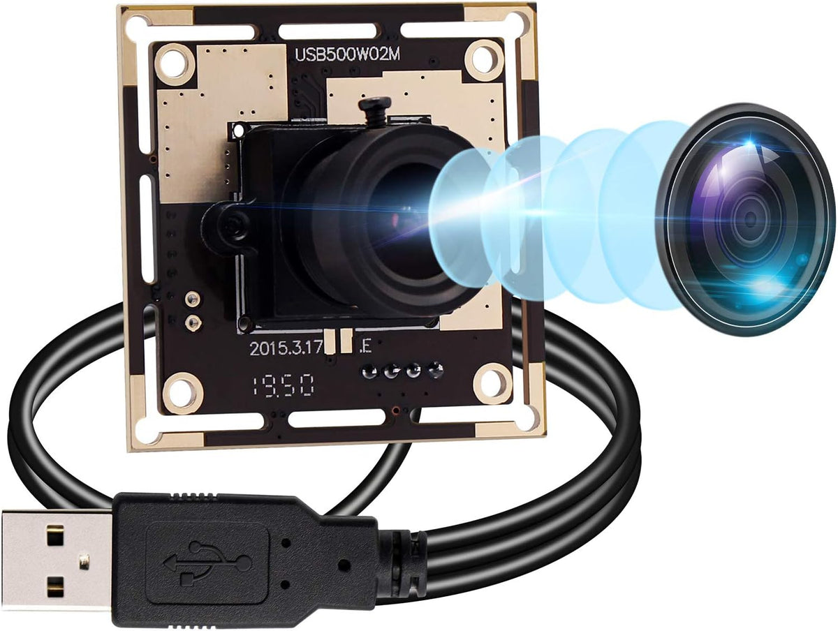 5 Megapixel USB Camera Module with 170 Degree Fisheye Lens Wide Angle HD H640139