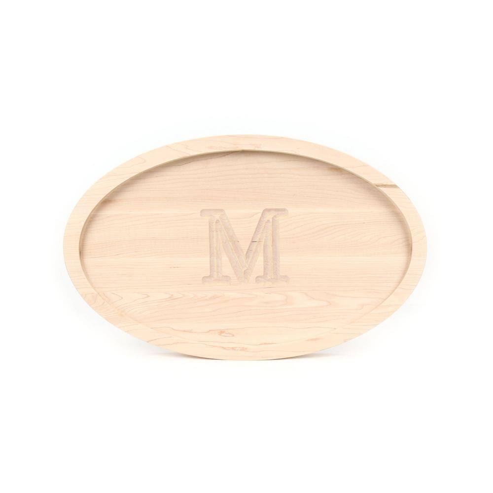 Oval Maple Wood Carving Board with Juice Well E524