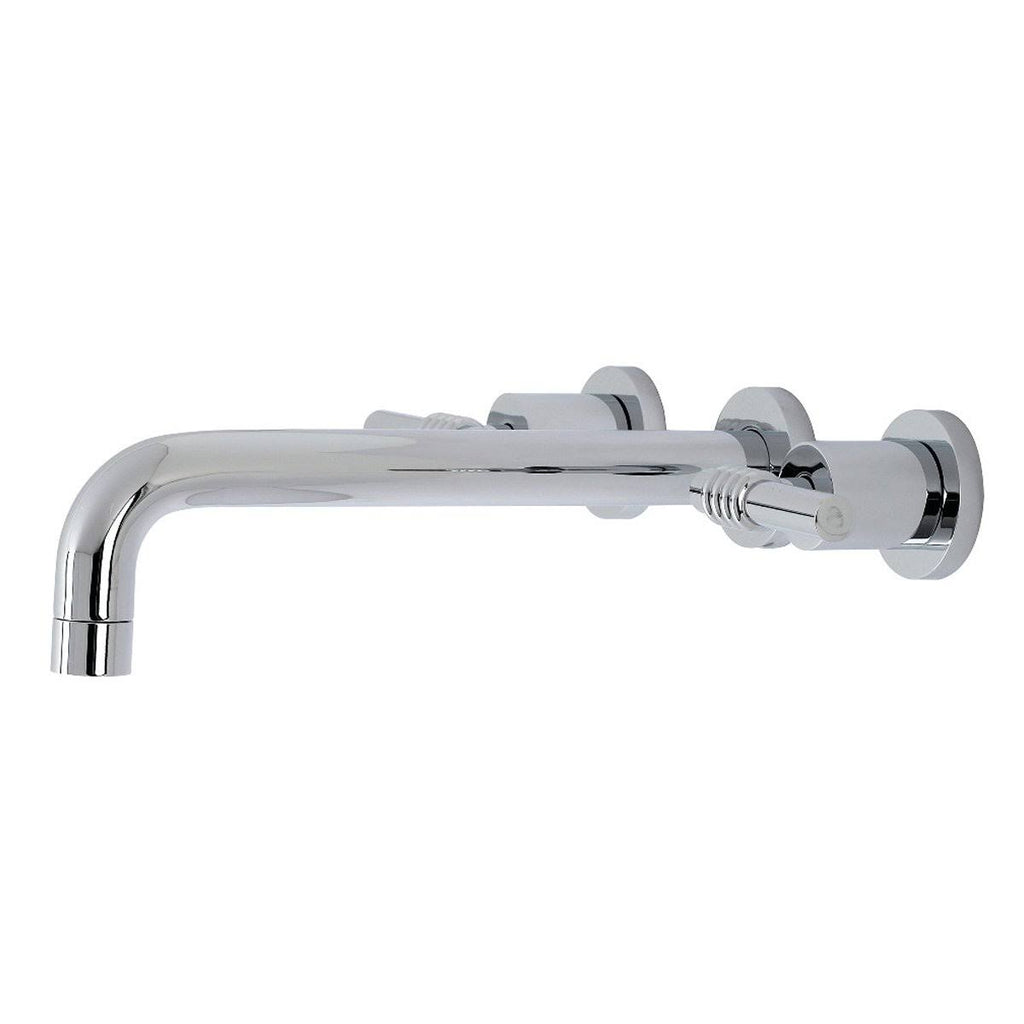 Polished Chrome 2-Handle Wall Mount Tub Faucet C8464