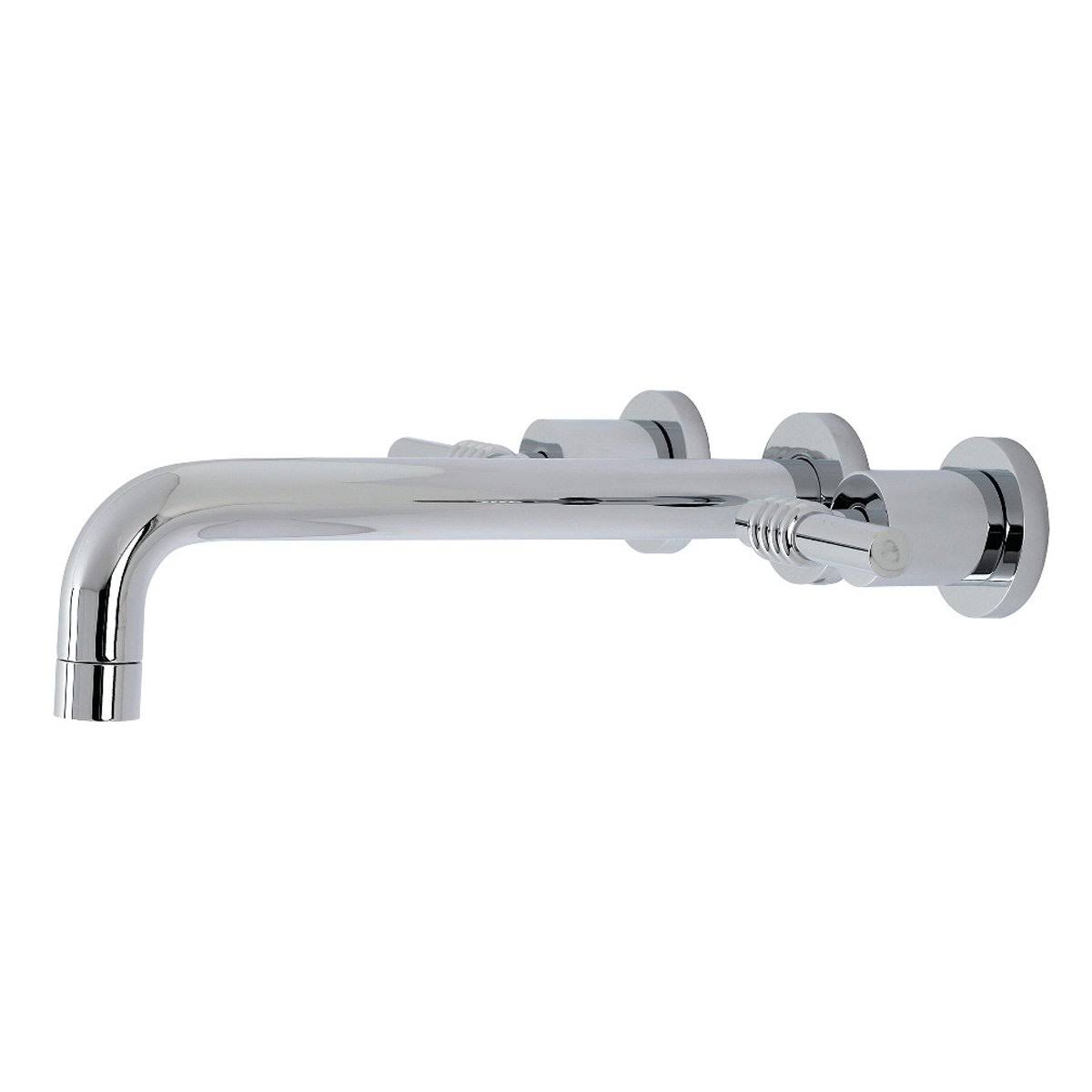 Polished Chrome 2-Handle Wall Mount Tub Faucet C8464