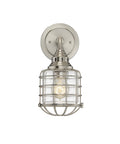 Satin Nickel 1 Light Sconce H3676
