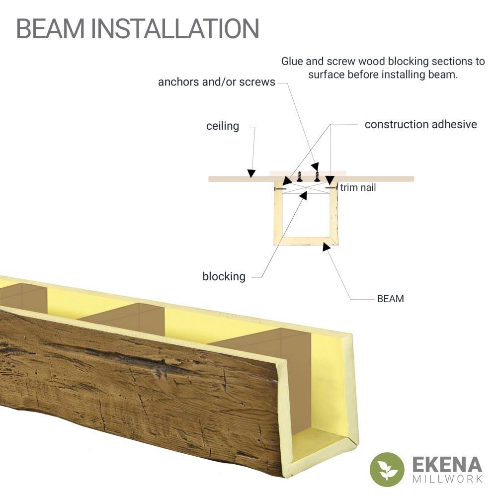 Natural Faux Wood Ceiling Beam F76389