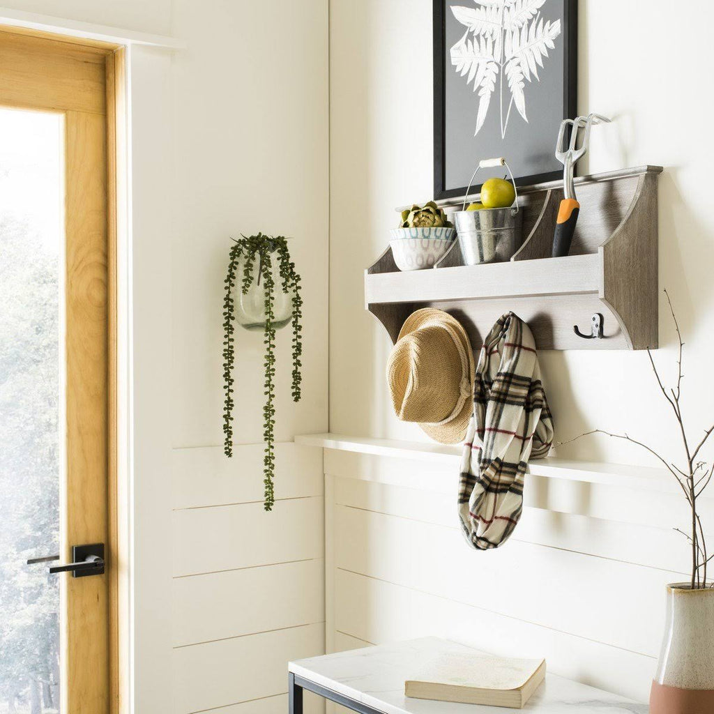 Black Hanging Storage Wall Rack Q141