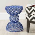 Blue Iron Wire Stool E981125