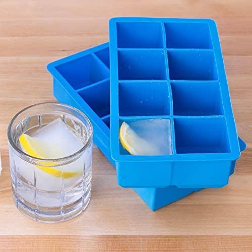 2 Silicone Ice Cube Tray + 2 Reusable Silicone Ice Cube Mold J118