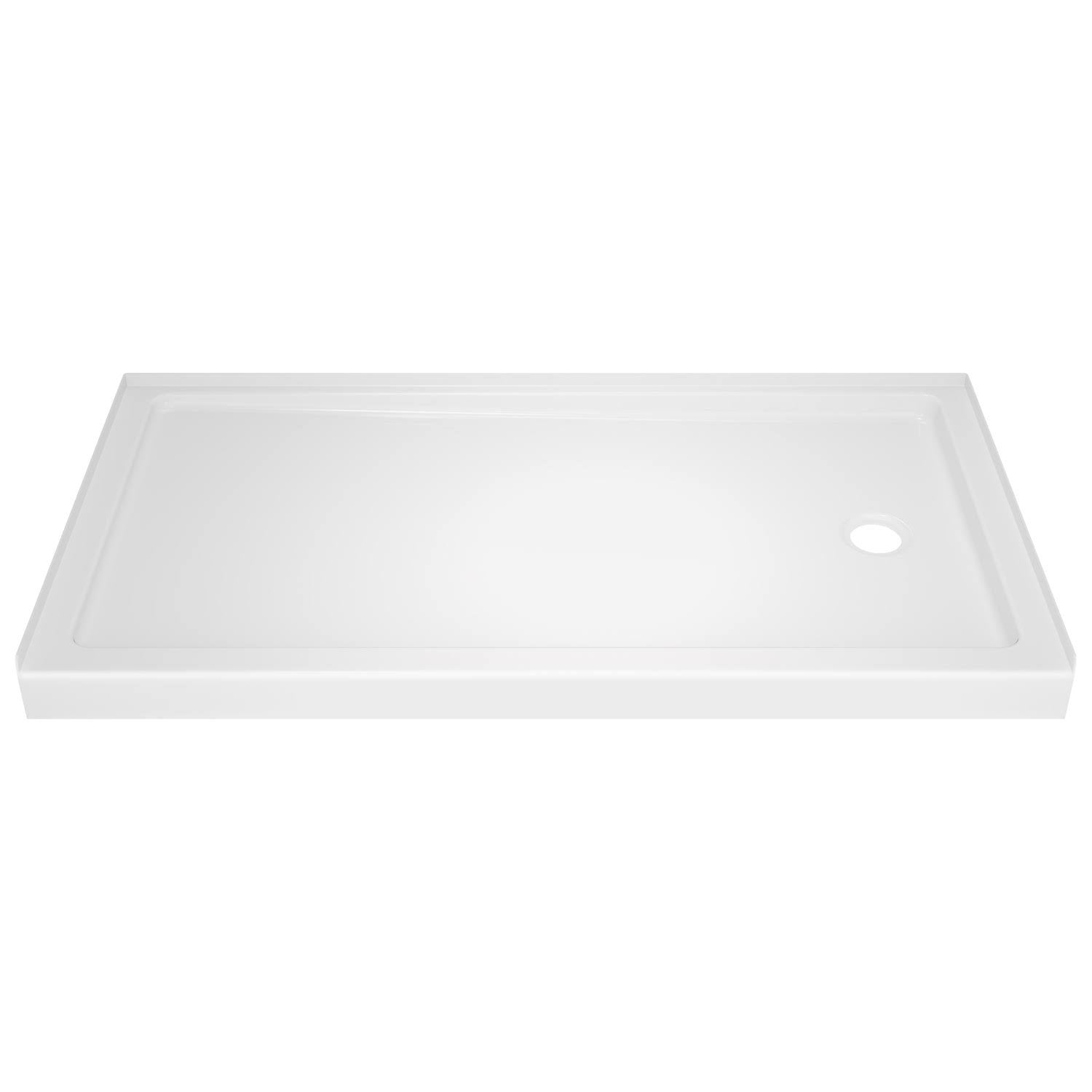 White 32x22 x 60x22 Shower Base S142305