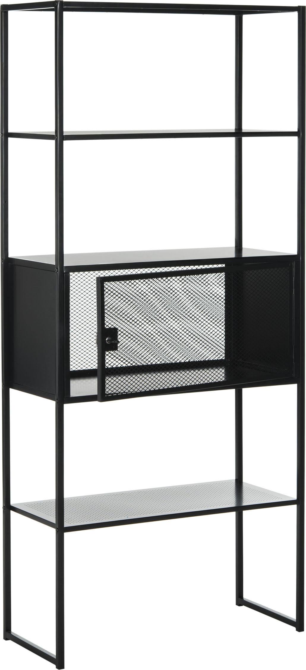Black Storage Bookshelf D750733