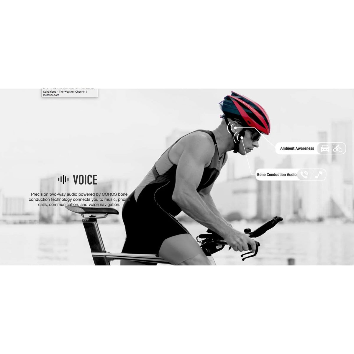 White Medium Smart Cycling Helmet O982294
