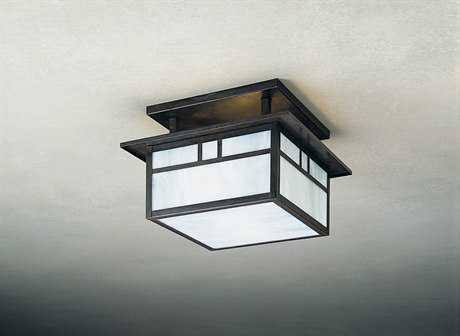 Antique Copper Two-Light Semi-Flush Mount Light L39598