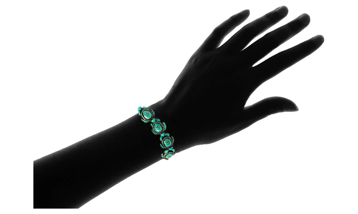 Genuine Turquoise Hawaiian Sea Turtle Bracelet O655650