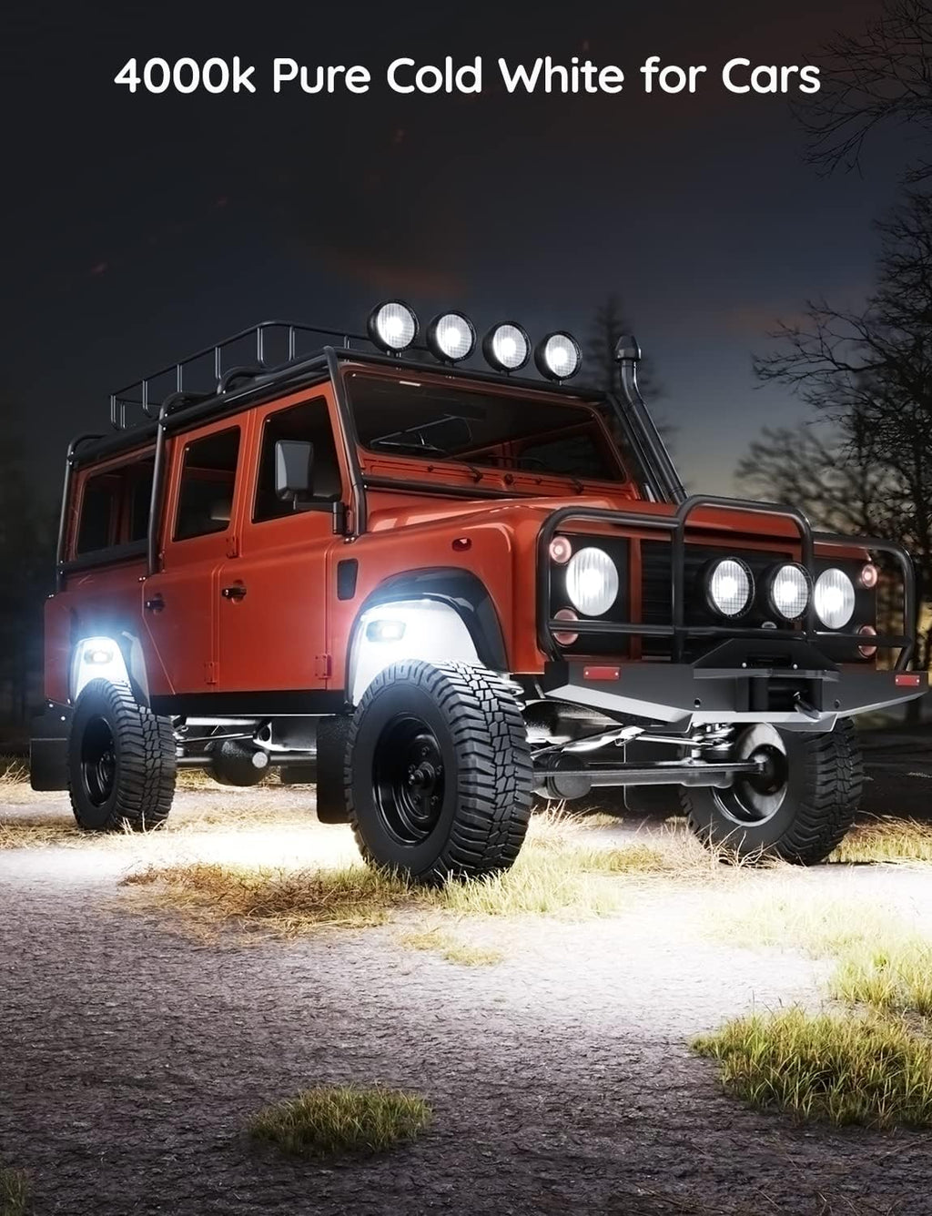 RGBIC Car Underglow Lights, 8 Pods, IP67 Waterproof, DC 12V O70531