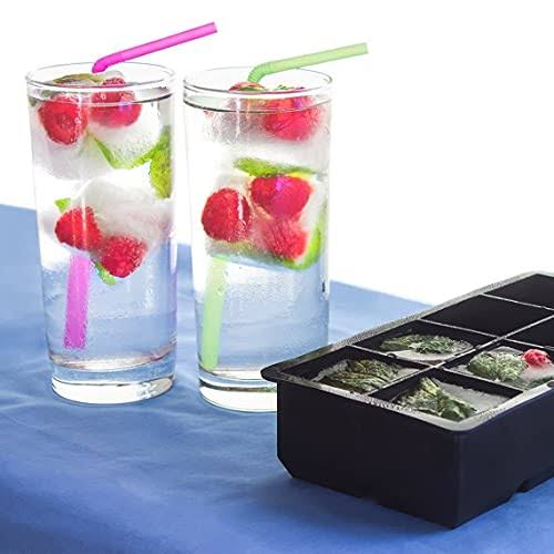 2 Silicone Ice Cube Tray + 2 Reusable Silicone Ice Cube Mold J118
