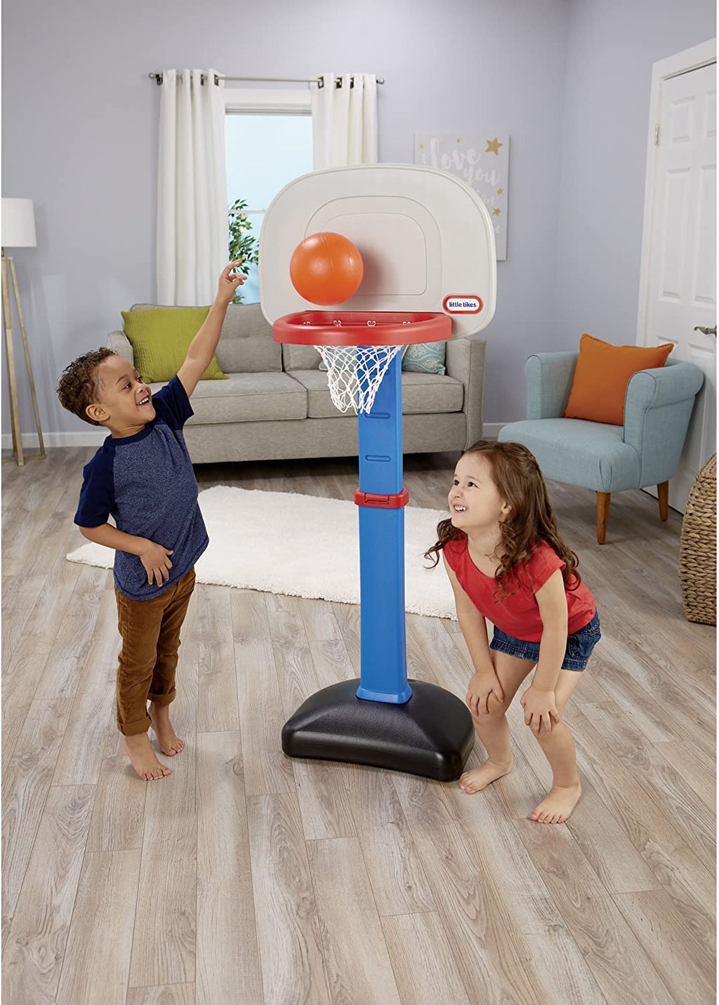 Blue Basketball Set with 3 Balls A52296