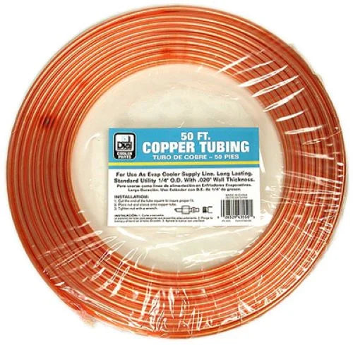 1/4" OD x 50' Copper Water Supply Line Tubing - Quantity of 4 N86764