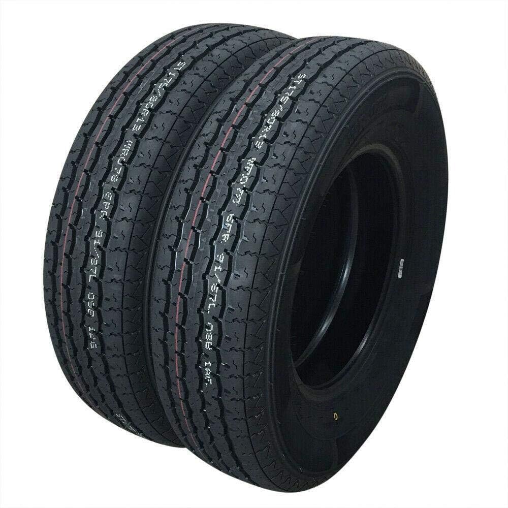 Set of 2 Trailer Tires ST175/80R13 Radial Tubeless S81776