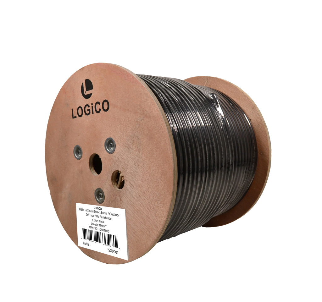 1000ft Black Outdoor Direct Burial Coaxial Cable P264691