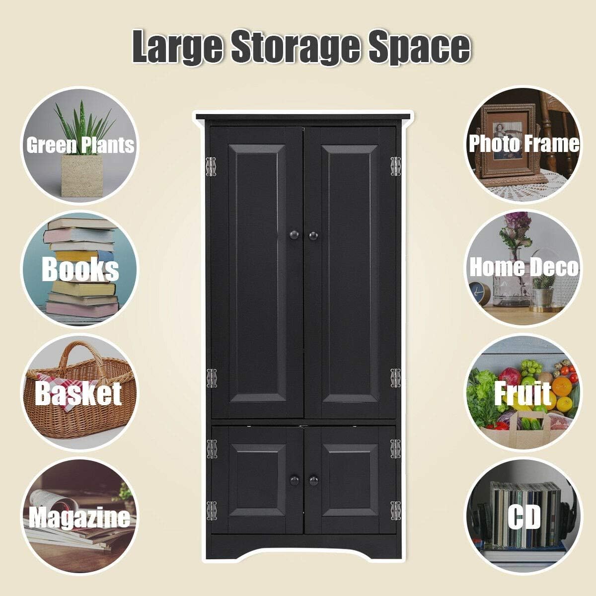 Accent Storage Cabinet with Adjustable Shelves R8666