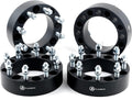 Black Forged 8x170 to 8x180 Wheel Adapters 2 Inch with 14x2 Studs Pack of 4 V65294