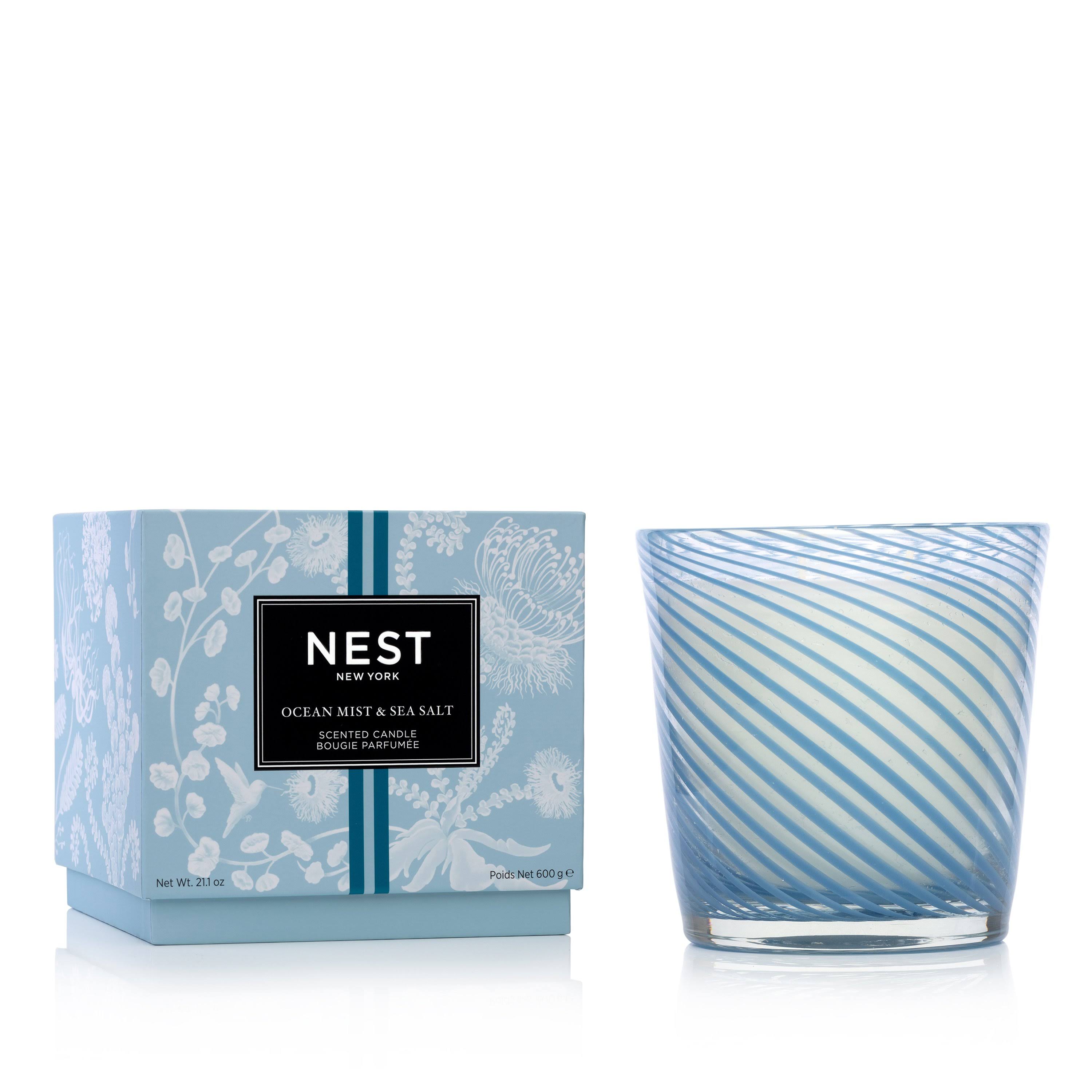 Blue 3-Wick Candle Y627