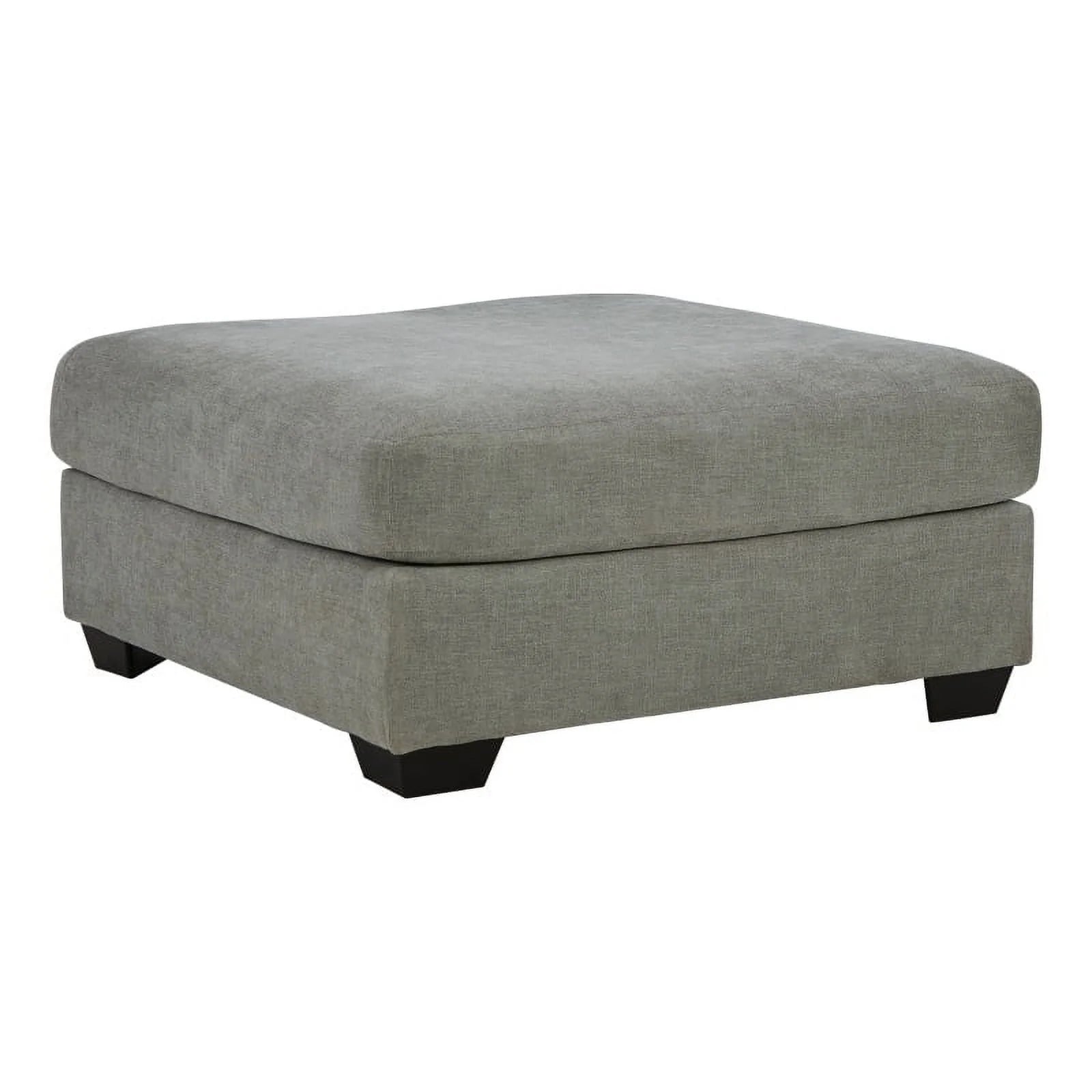 Gray & Black Fabric Oversized Accent Ottoman E3685