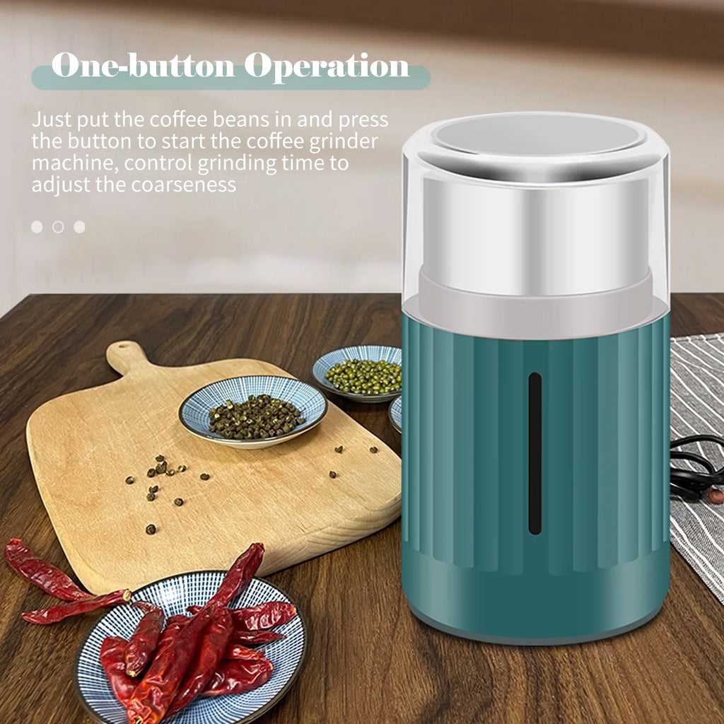 Stainless Steel Electric Coffee Bean Grinder 200W C887897