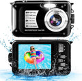 Waterproof Camera 1080P Full HD 30MP Underwater Camera 10FT Anti-Shake 16X Zoom Digital Waterproof Camera Blue B212438