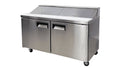 60 in. Commercial Two Door Sandwich Prep Table Refrigerator, 15 Cu. ft. P42884