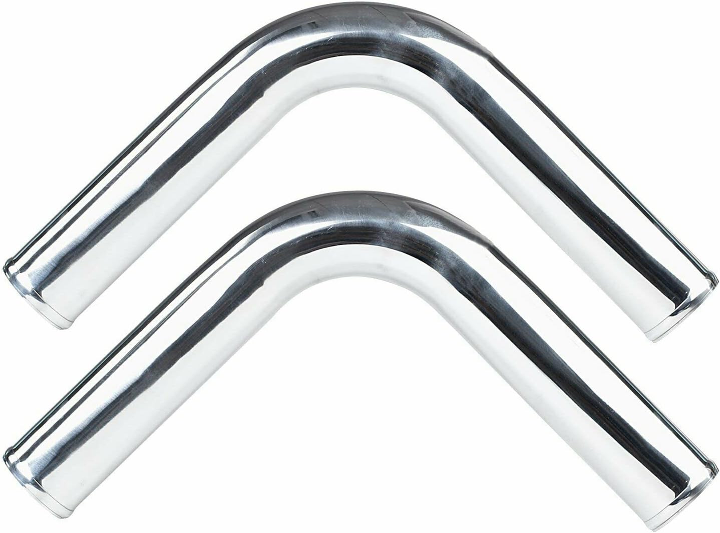 2.5" OD 180 Degree Universal Aluminum Intercooler Intake Pipe 63mm Length 600mm Pack of 2 B478