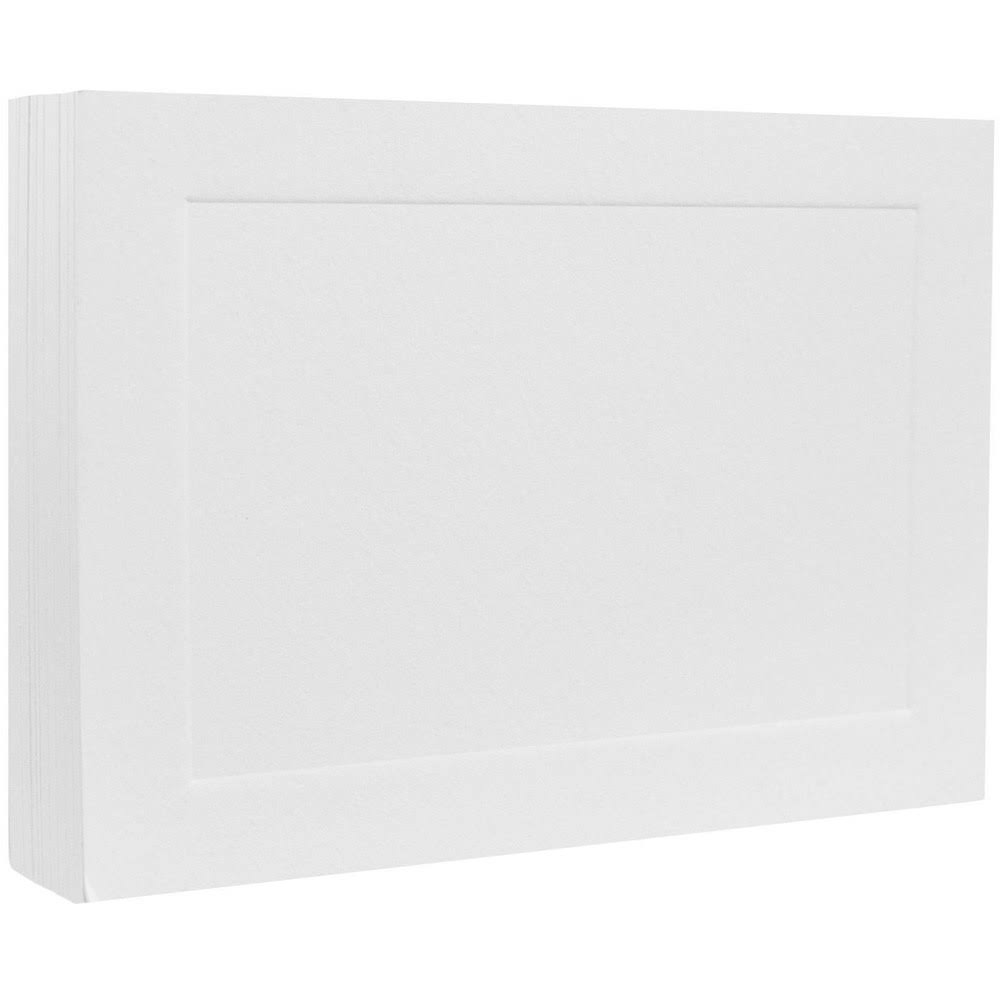 Flat Note Cards, 3 1/2 x 4 7/8, White, 500/Box T974329