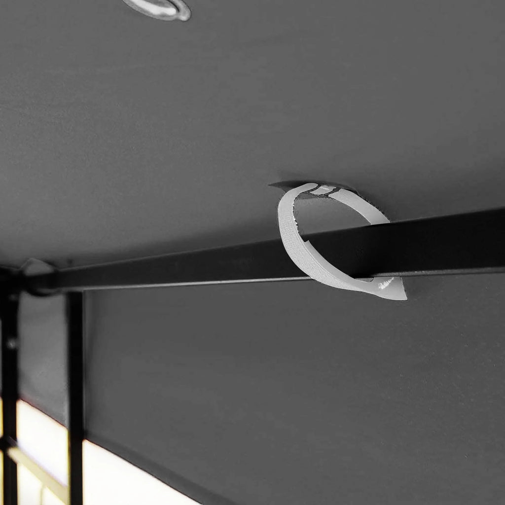10x10 Ft Double Tiered Gazebo Replacement Canopy Top Cover Only F827874
