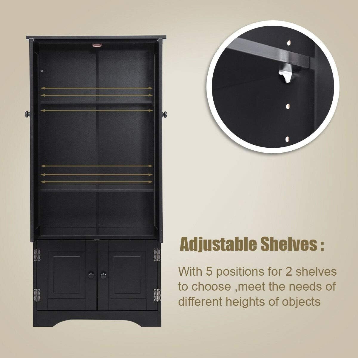 Accent Storage Cabinet with Adjustable Shelves R8666