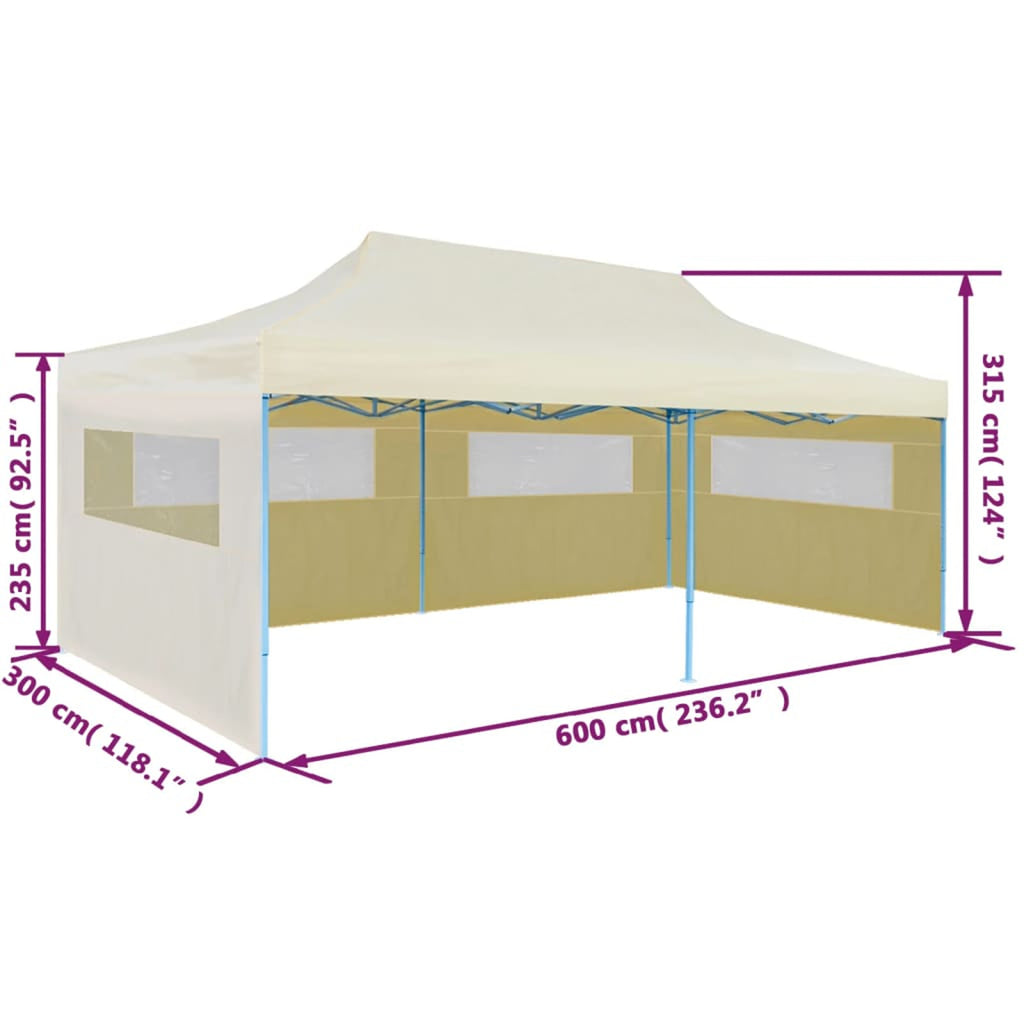 Cream Steel Frame Patio Sun Shade Shelter Party Tent Canopy I1318