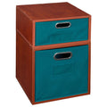 1 Half Cube/1 Full Cube Storage Set with Foldable Storage Bins V223994