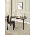 Brown Writing Desk and Chair Set W38401